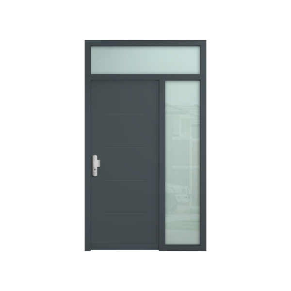 Simple vantail avec imposte et fixe (Gauche ou droite)